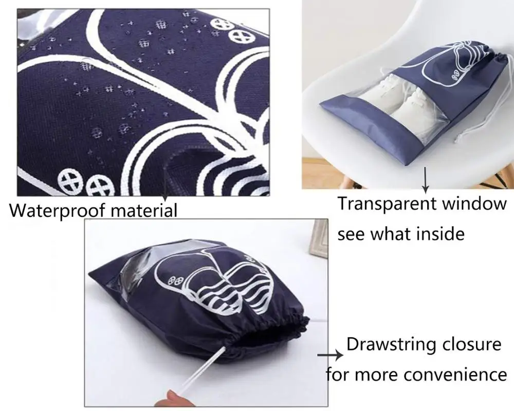 Водонепроницаемая дорожная сумка для обуви портативный органайзер хранения