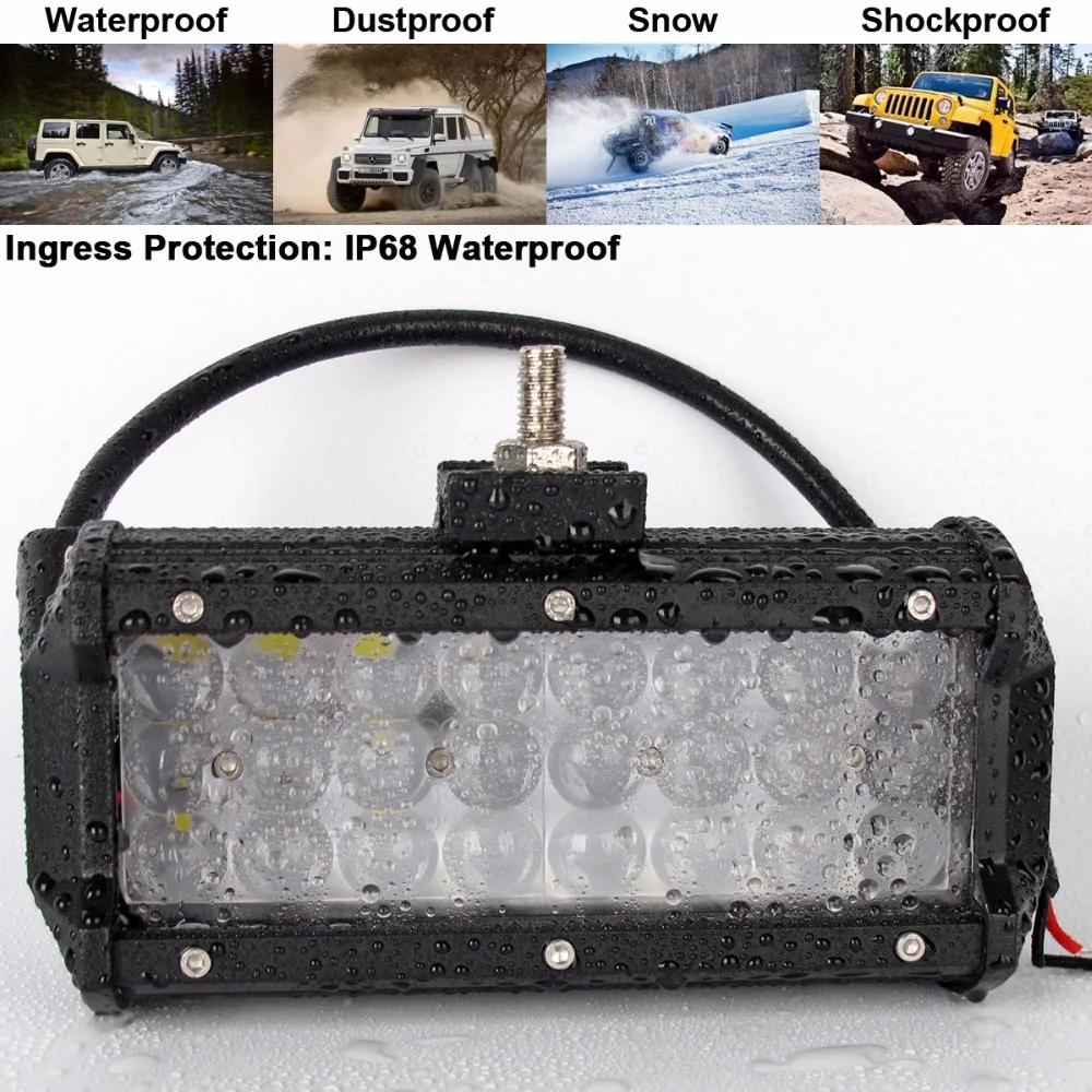 

20 Inch 252W 4D Lens Triple Row Spot Beam 12V 24V Led Light Bar For SUV Boat Truck ATV 4X4 Tractor Driving Light