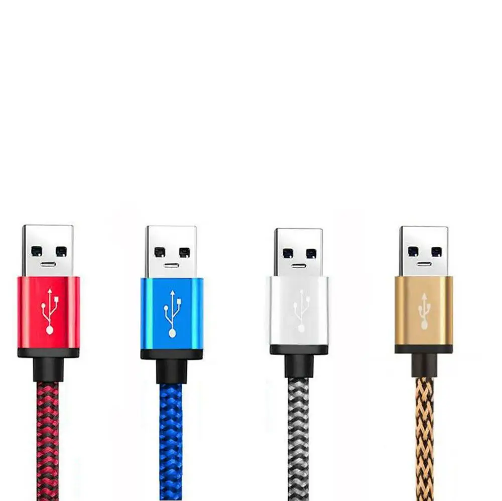 Плетеный медный Мини Usb адаптер для кабельного шнура USB 2 0 Micro линия зарядки MP3 MP4