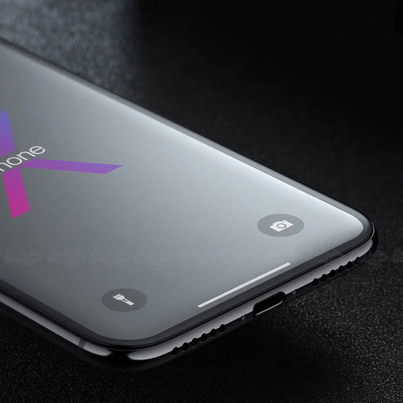 UVR для iPhone XR XS Max матовое стекло для Apple iPhone 11 Pro Max XSMax с черно-белыми краями закаленное стекло для защиты экрана