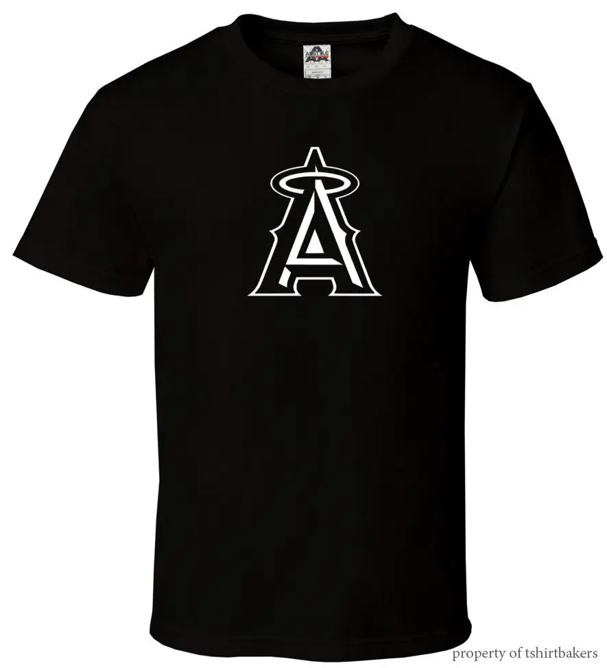 Angels-Black футболка Fan baseball California Anaheim Champs все размеры S-3XL Harajuku топы Модные