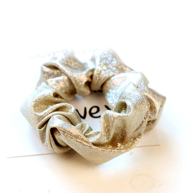 

1PC Hot Korean Ponytail Women Scrunchie Hair Rope Fashion Glitter Elastic Hair Tie For Women Girls Hair Accesorios