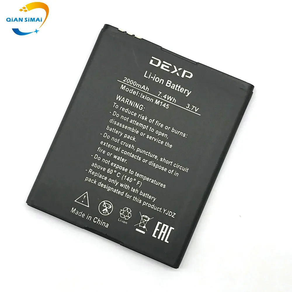 5 шт. новый 100% высококачественный аккумулятор Ixion M145 для DEXP мобильный телефон в