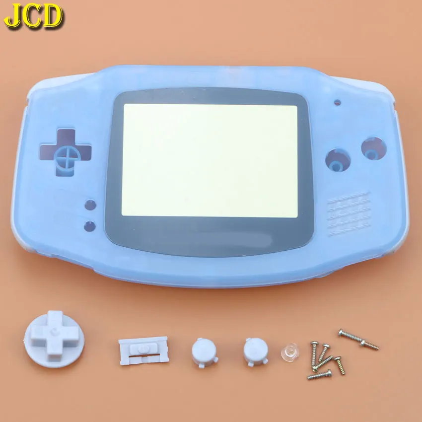 JCD 1 шт. светящийся полный комплект корпуса для консоли GBA защитная крышка +