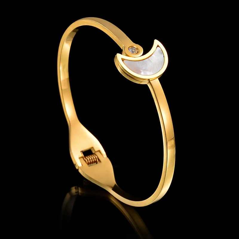 Высокое качество 316L нержавеющая сталь браслет в виде морской раковины никогда не