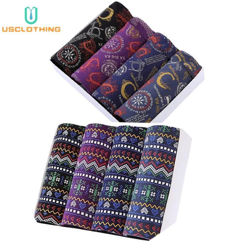 Трусы-боксеры мужские 8 шт./лот нижнее белье из модала пикантные 3D U-формы удобные