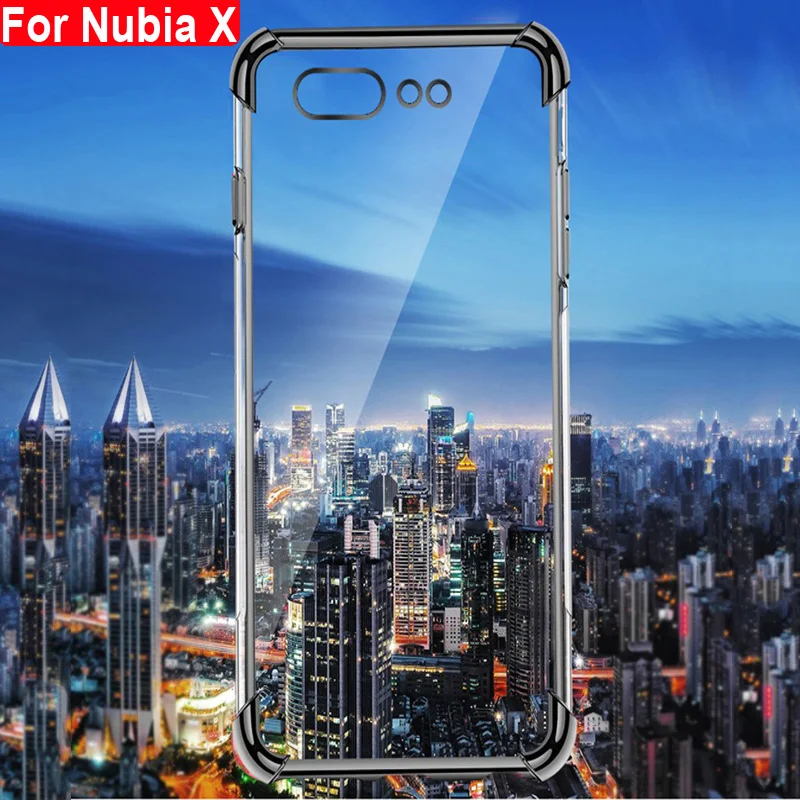 Мягкий ТПУ чехол для Nubia X чехол s Ультра тонкое прозрачное покрытие блестящий чехол 6,26 ''для Nubia X Nubia смешанный силиконовый чехол для телефона