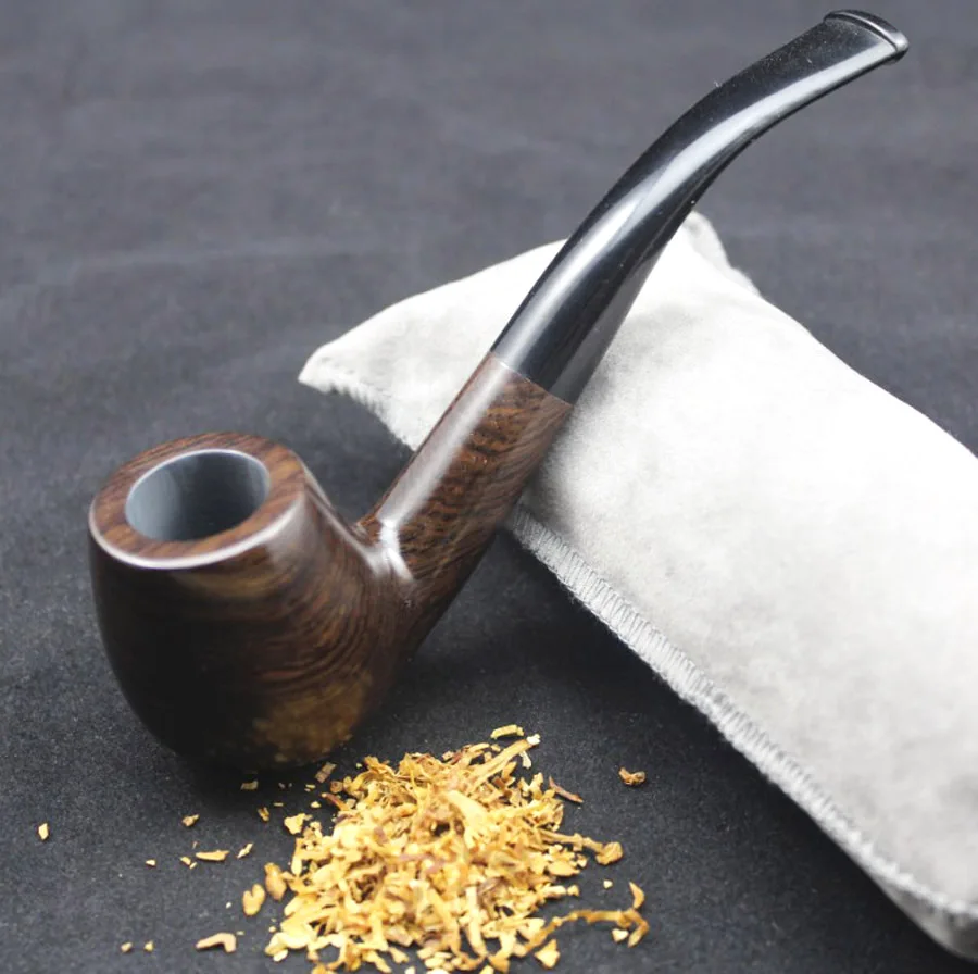

16 Tools Classic Handmade Ebony Wood Smoke Tobacco Smoking Pipe High Quality Wooden Pipe Set 9mm Pipe Filter 508y