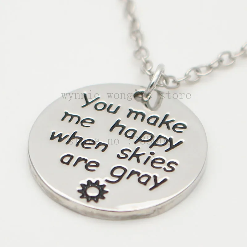 Новинка 2017 ювелирные изделия с ручной штамповкой ожерелье и брелок сделай меня