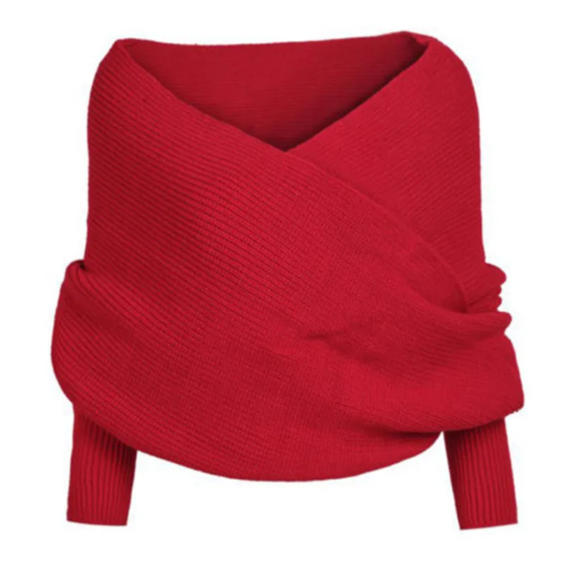 Womens Lady Knit Cardigan Loose Sweater Long Sleeve Knitted Wrap Shawl Scarf Oversize Coat Outwear |