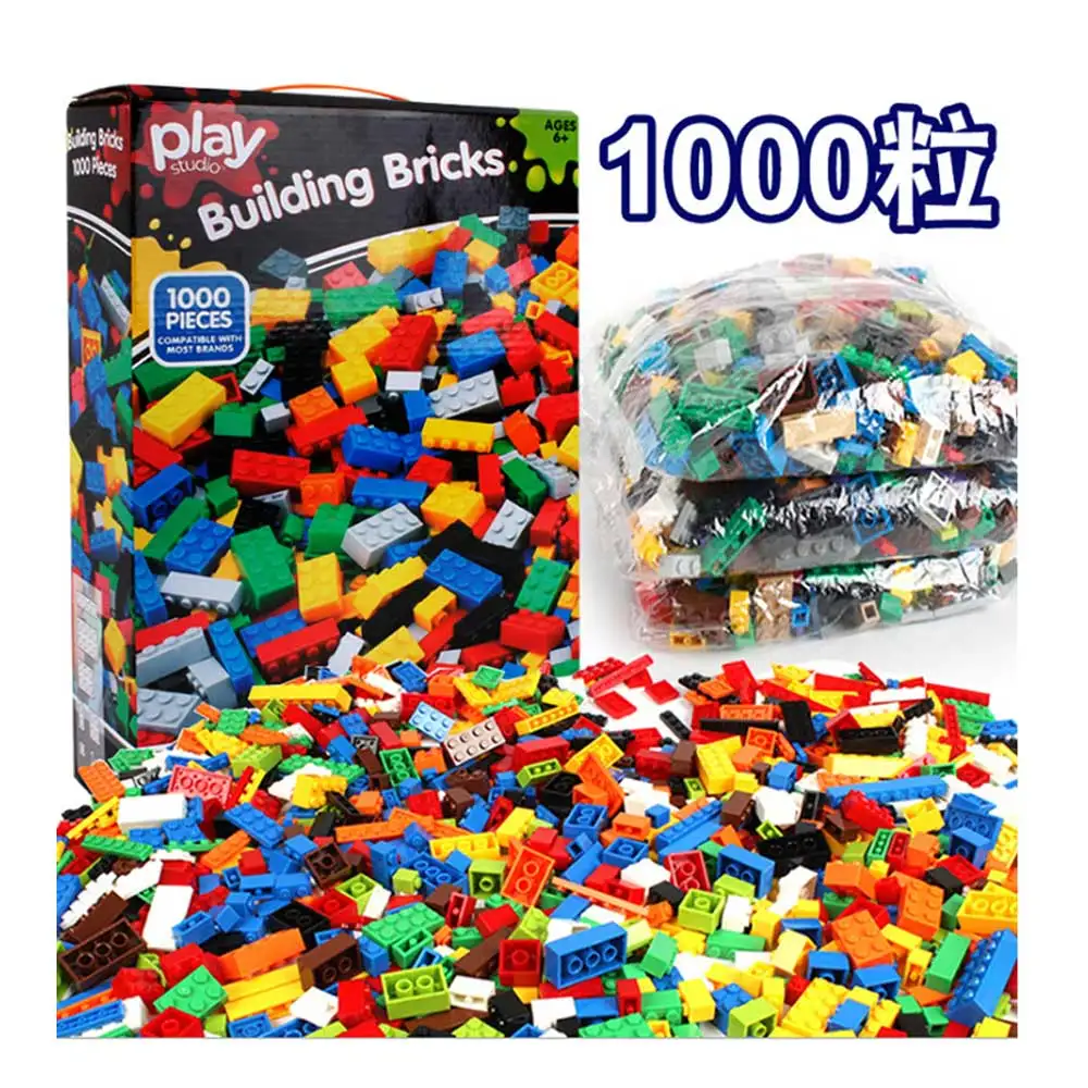 1000 шт. лего duplo город строительные блоки Дети DIY блоки конструктора техника Brinquedos строительные игрушки для детей Рождественский подарок