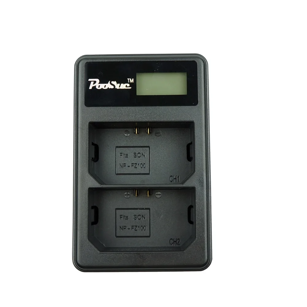 NP FZ100 Charger NPFZ100 LED Dual USB зарядное устройство для Sony Alpha 9 A9 9R A9R 9S|Зарядные устройства| |