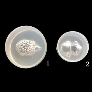 DIY Зеркало Ежик щенок кристалл падение геля кулон Handset Shell декоративная глина мягкая Керамическая форма силикагеля