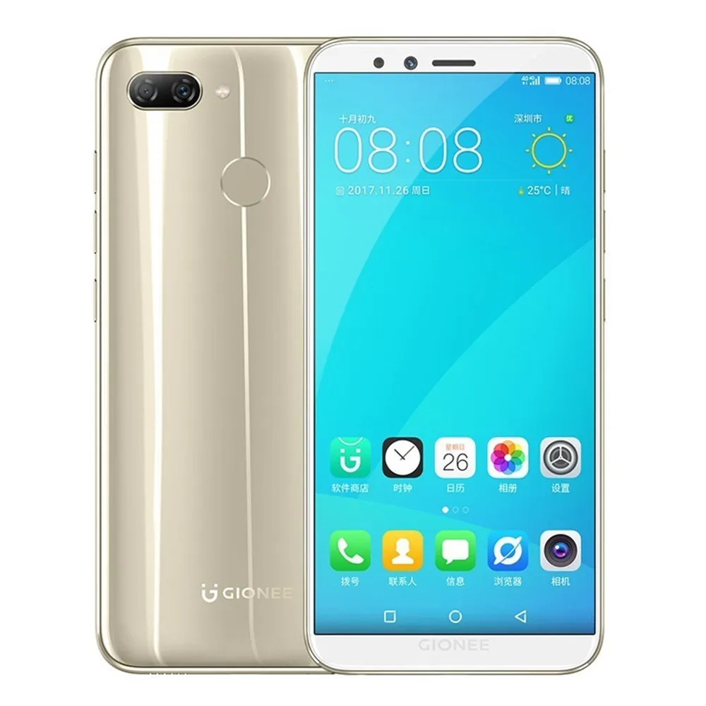 GIONEE S11 LITE смартфон с восьмиядерным процессором Snapdragon 430 ОЗУ 4 Гб ПЗУ 64 ГБ 13 МП + 2 5 7