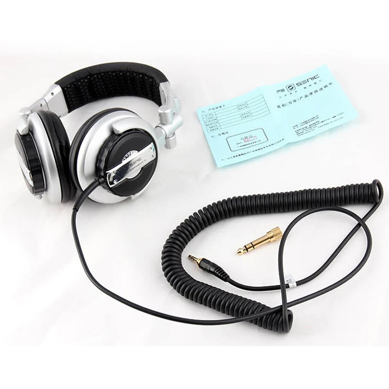 No Retail Package somic ST-80 Складные стерео наушники компьютер Профессиональный dj сабвуфер монитор гарнитура бас HiFi Музыка наушники - Цвет: No Retail Package