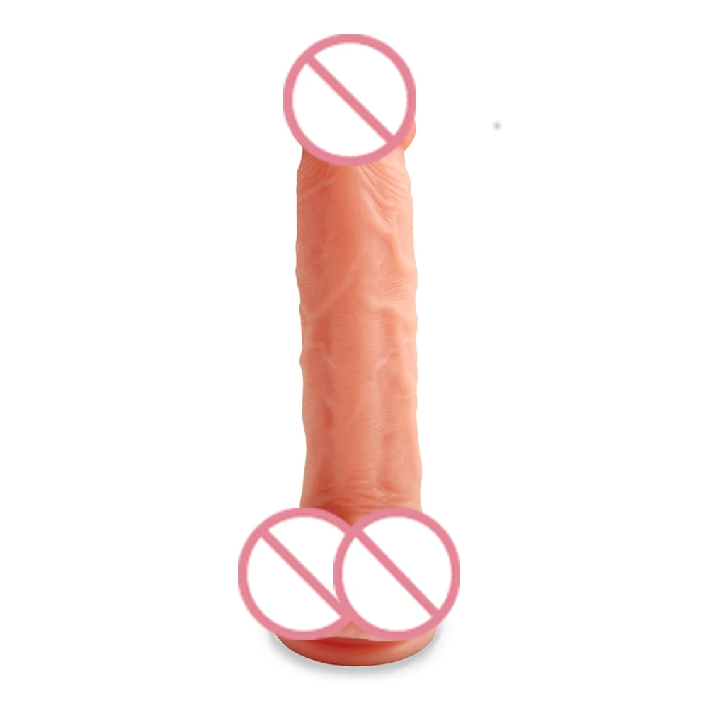 Супер ощущение кожи реалистичный фаллоимитатор мягкий силиконовый большой 21*4 см