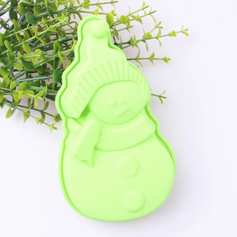 Силиконовый торт снеговик пресс форм для рождественского кекса украшения формы