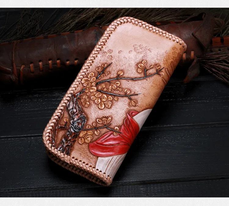 Женские бумажники резная Китайская древняя красота Diao Chan вязаная сумка на молнии