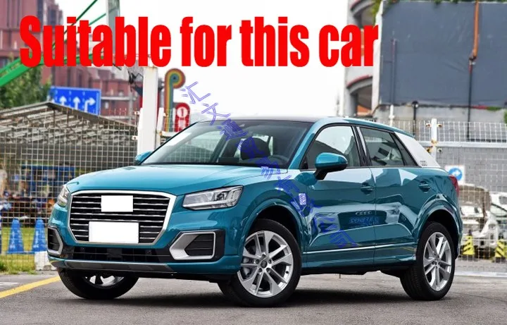 

For AUDI Q2 2018 2019 ABS Chrome Front Grille Cover Center Mesh Trim 14 Pcs