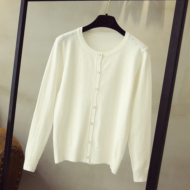 OHCLOTHING 2019 короткий дизайнерский тонкий кардиган Женская Солнцезащитная рубашка с