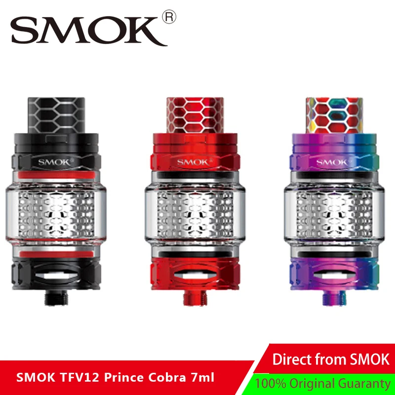 Vape танк электронных сигарет SMOK TFV12 принц Кобра Edition 7 мл V12 распылитель форсунки с