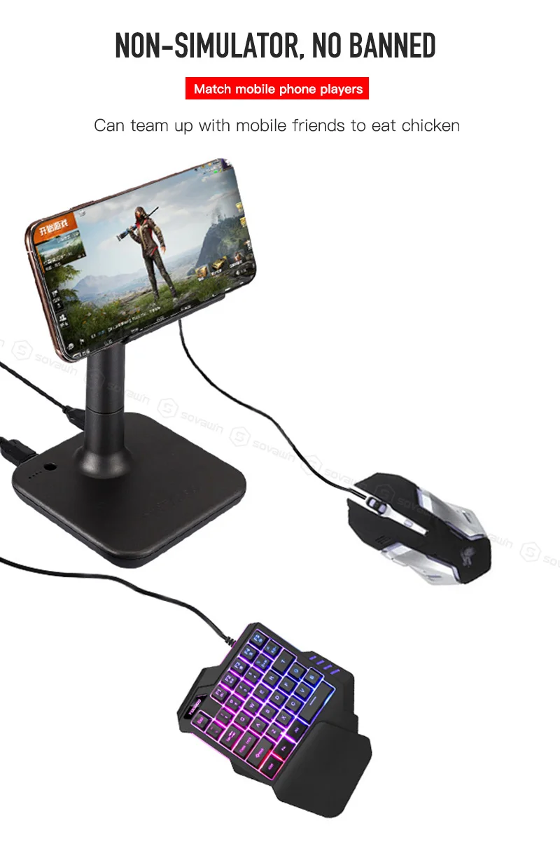 G3 Pubg геймпад контроллер для ios PUBG мобильный Android для ПК Bluetooth USB клавиатура мышь конвертер Подставка для iPad Plug and Play