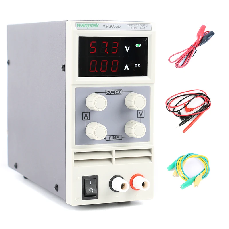 Мини импульсный источник питания постоянного тока KPS605D 60V 5A одноканальный Регулируемый SMPS Digital 0,1 V 0.01A лабораторный блок питания