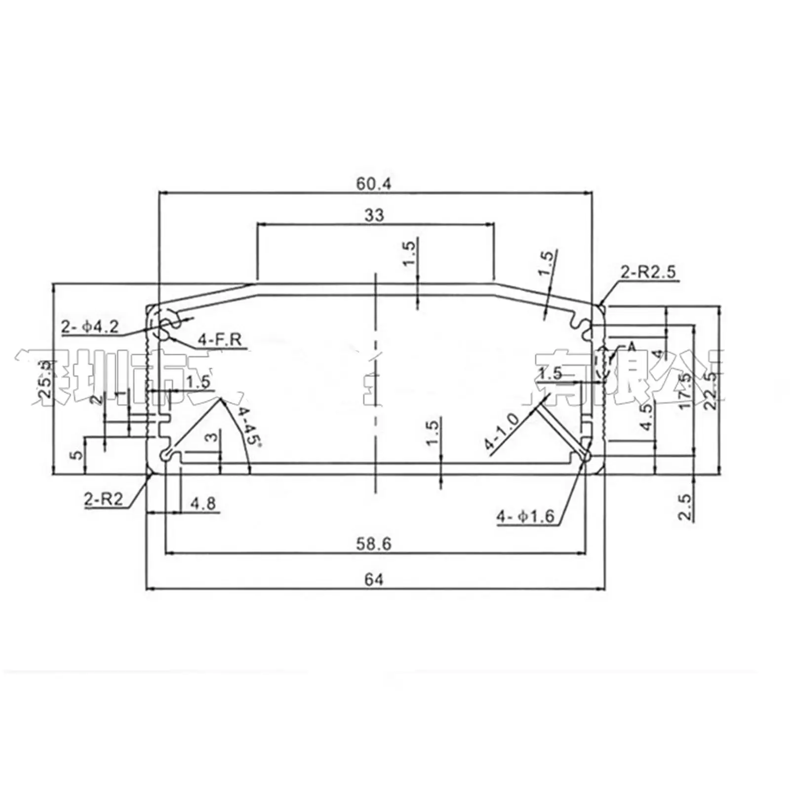 Черный алюминиевый корпус PCB 110x64x25 5 мм охлаждающий чехол сделай сам инструмент