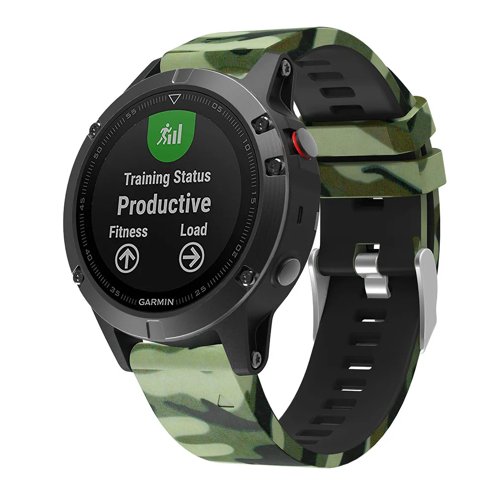 Фото Ремешок для наручных часов, быстросъемный силиконовый браслет для Garmin Fenix 5 forerunner 935 Easyfit, модный спортивный с принтом, 22 мм №2