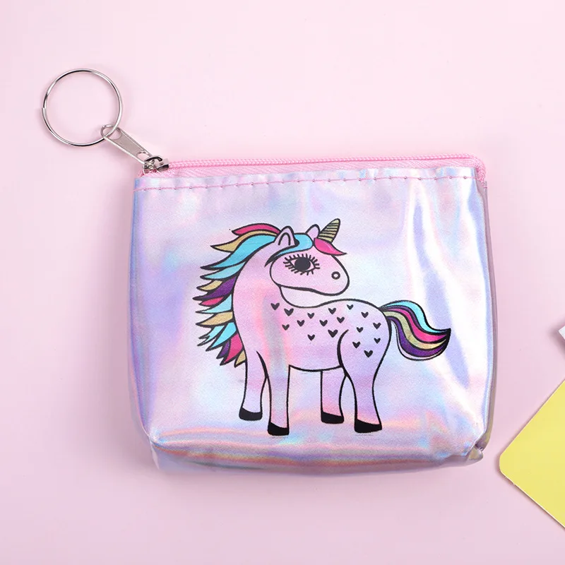 5 Новинка, кошелек my little pony, Дамский мини-кошелек с единорогом, маленький свежий кожзам, Студенческая сумка для монет с брелоком - Цвет: 5