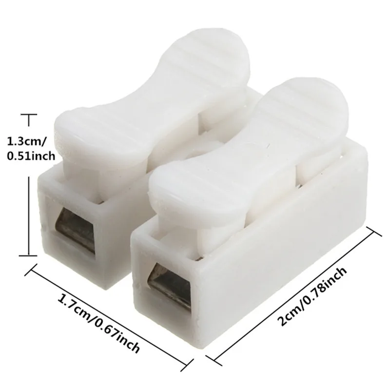 Бесплатная доставка 50 шт. 2 P быстрый клеммный провод соединитель пресс-тип бит