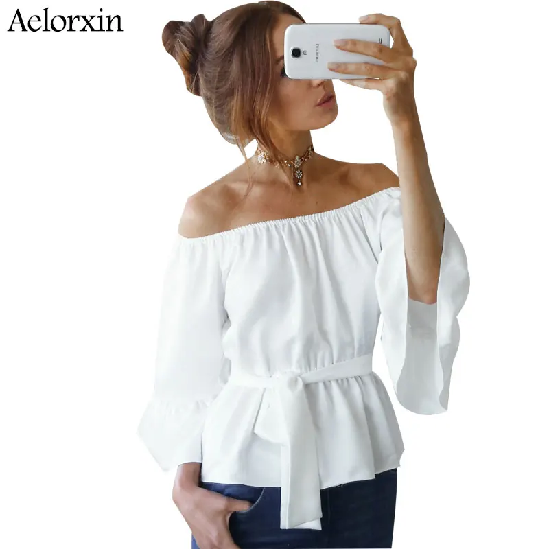 Aelorxin 2019 сексуальный шифоновый с открытыми плечами Блузка Женское кимоно летний