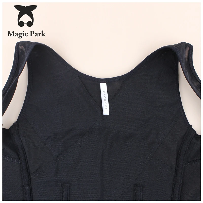 Magicpark S-4XL Талия Пластика живот черный Для женщин Shaper Топы корректирующие 6 рядов
