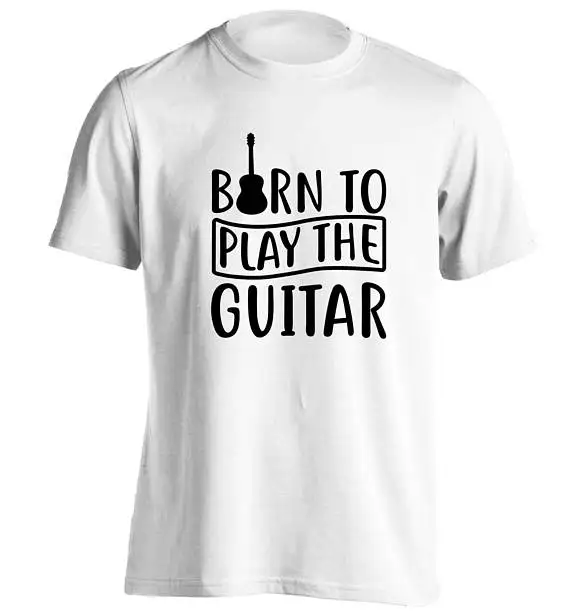 Футболка Born to play акустическая бас электрическая трибуна музыкальный инструмент