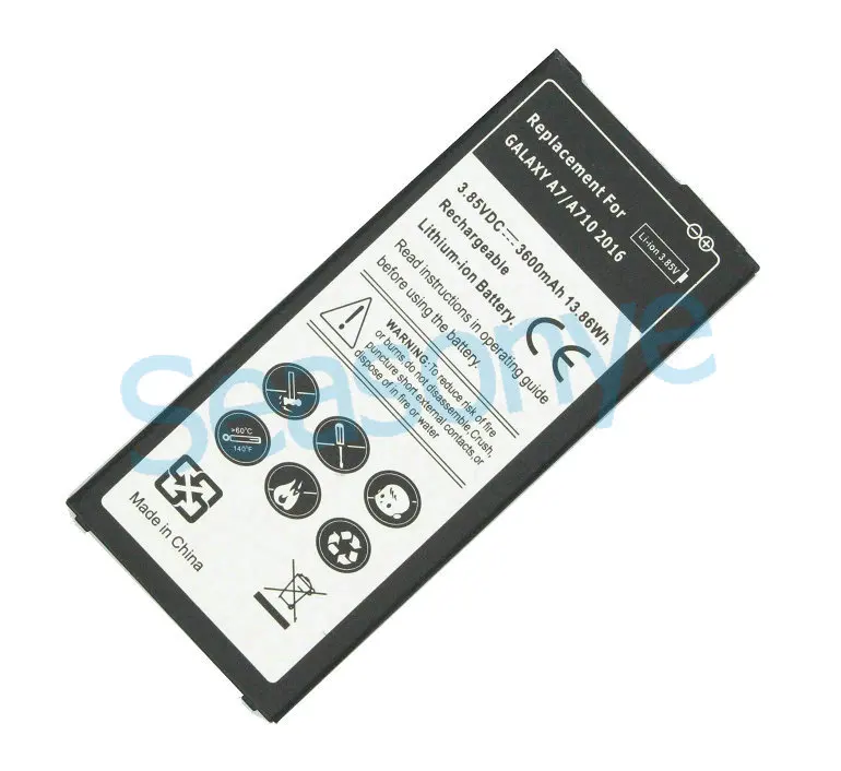 1x 3600mAh / 13.86Wh Заменяемая аккумуляторная батарея EB-BA710ABE для Samsung Galaxy A7 2016 года A710 A710F A7100 A7109 + Код отслеживания.