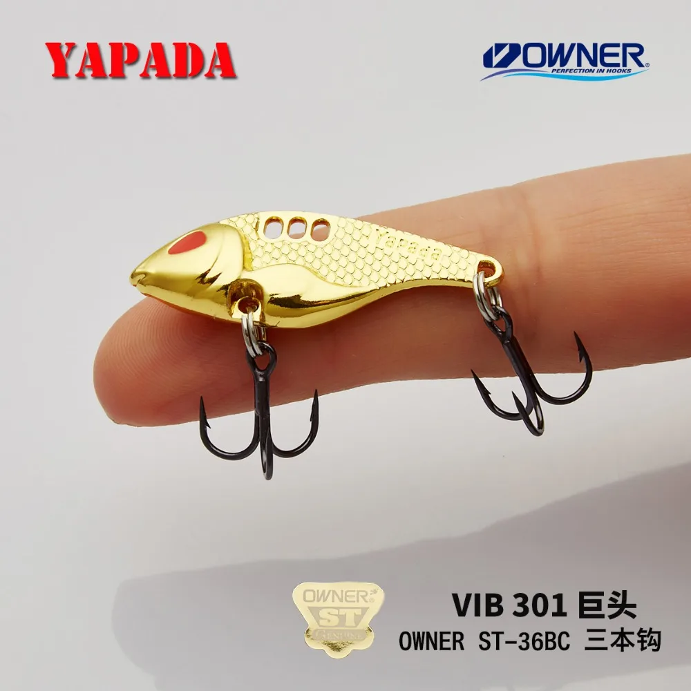 YAPADA VIB 301 мех 20 г/25 г тройной крючок 52 55 мм перо многоцветный цинковый сплав металл
