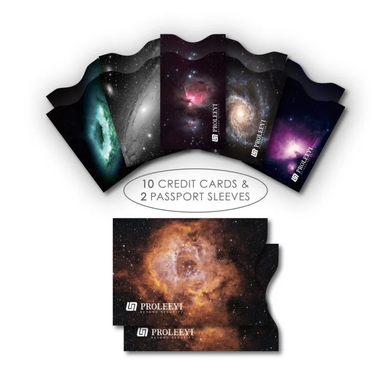 Кредитная карта RFID Блокировка рукава набор Протектор алюминиевый защитный