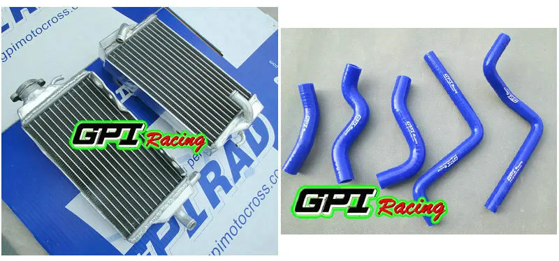 Алюминиевый гоночный радиатор RH &amp LH + шланг для Honda CR125 CR125R CR 125R 00 - 01 2000 2001 NE GPI |