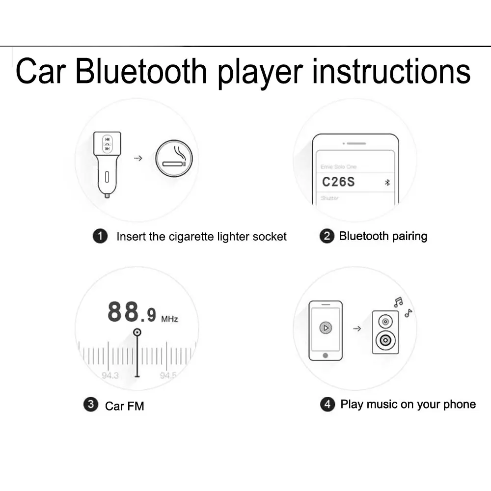 Bluetooth FM передатчик автомобильный MP3 модулятор Handsfree Bluetooth автомобильный комплект прикуриватель двойной USB Bluetooth Автомобильный