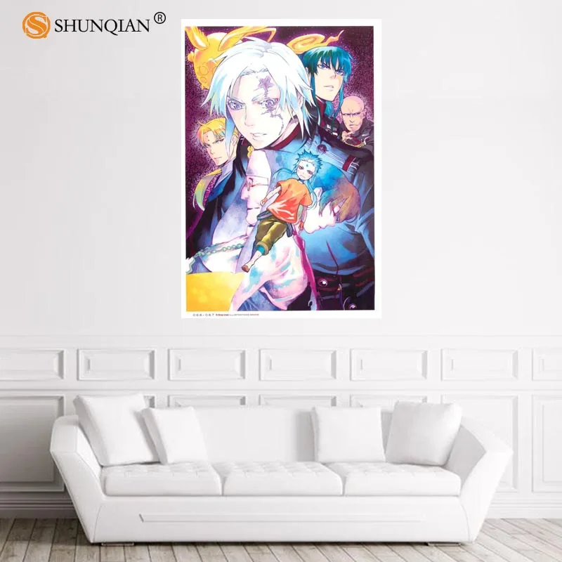 Красивый постер D.Gray-man атласный на заказ тканевый настенный с принтом из шелковой