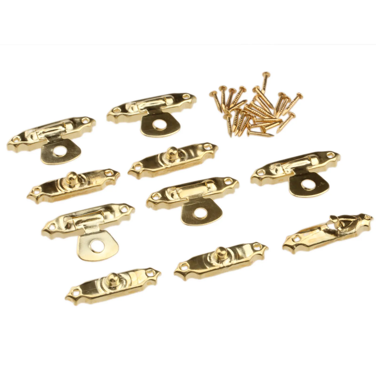 5 шт. антикварных бронзовых морских звезд/золотая коробка фиксаторами защелки