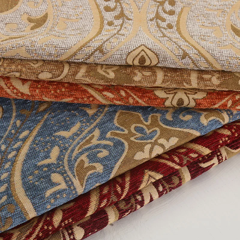 1 метр жаккардовая ткань синели для обивки цветы дивана ковра занавески
