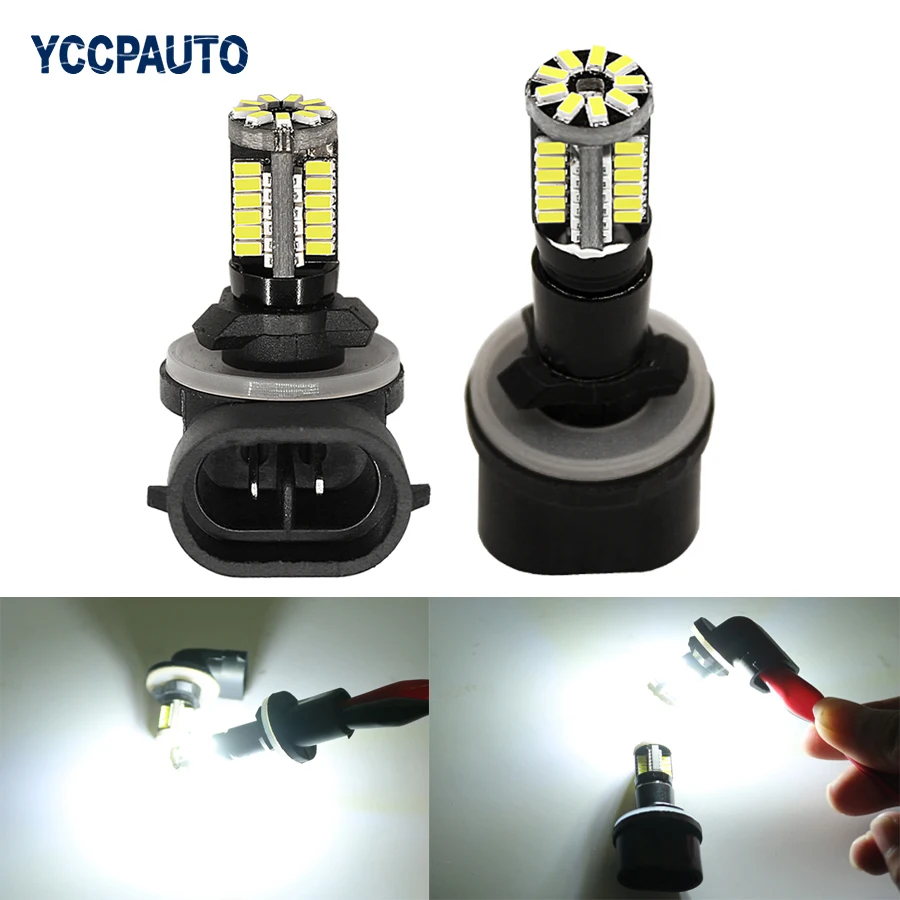 Автомобильные противотуманные фары YCCPAUTO H27 дневные ходовые огни белые 881 880 H27W/2 862