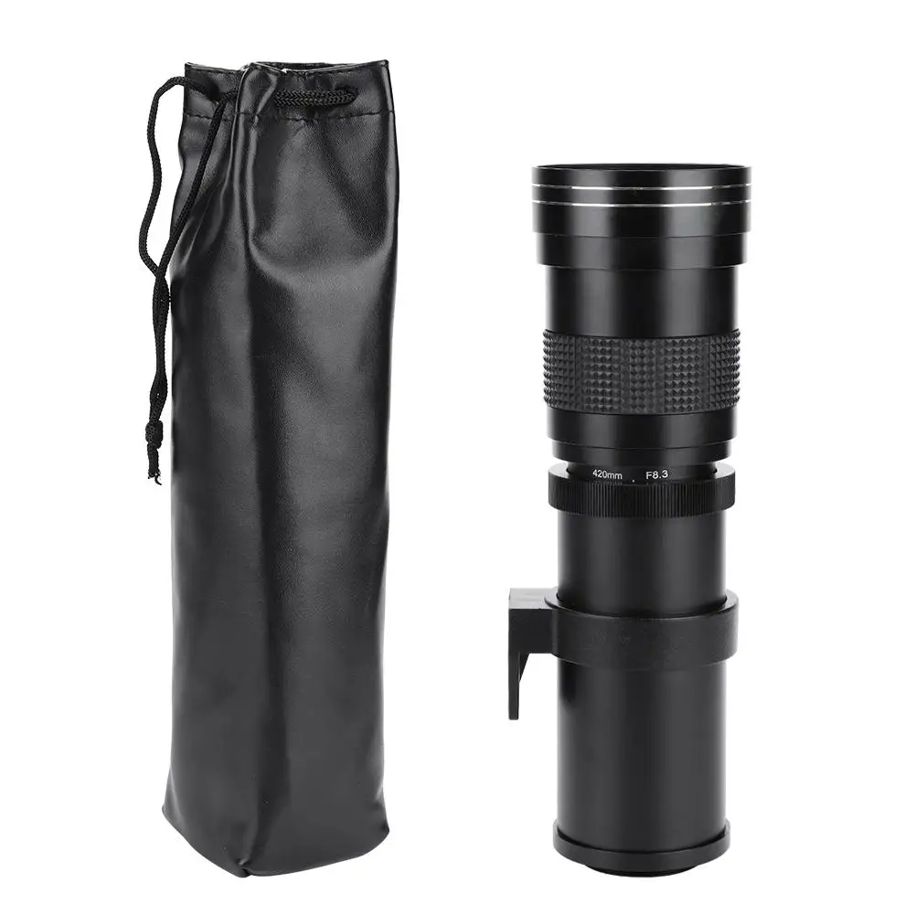 420-800 мм F/8,3-16 телеобъектив ручной зум-объектив для Canon для Nikon для sony для Pentax DSLR камера переходное кольцо