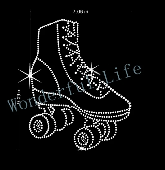Новый продукт бесплатная доставка обувь для катания на коньках со стразами мотив