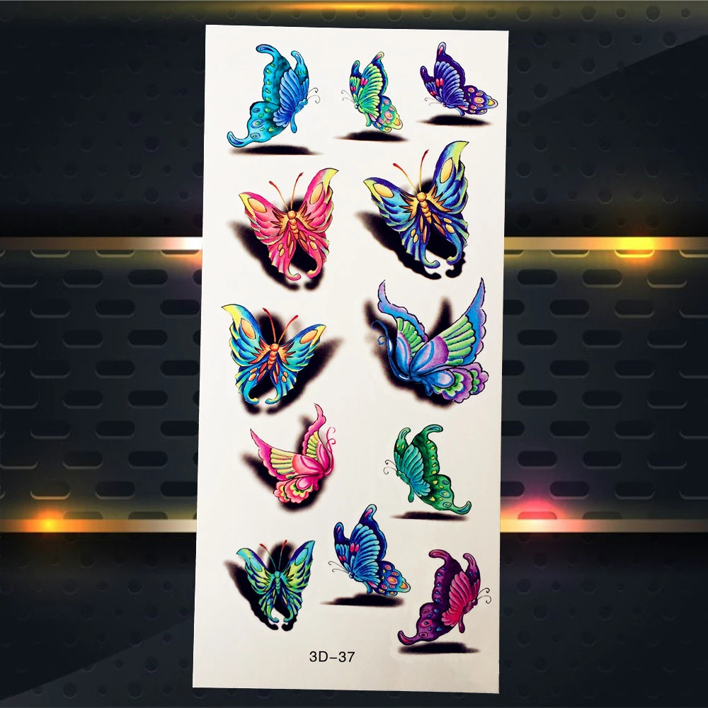 Геометрическая треугольная Тигровая временная татуировка для мужчин черная хна