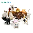 Искусственный милый кот, домашний декор, миниатюрное украшение для сада в виде Феи аксессуаров, Современная Статуэтка мультяшная модель животных