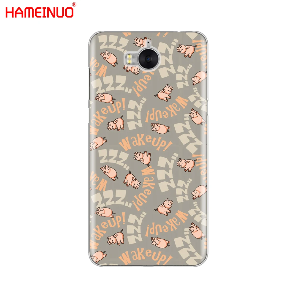 HAMEINUO Забавный Милый милый чехол для сотового телефона в виде свиньи huawei honor 3C 4X 4C 5C