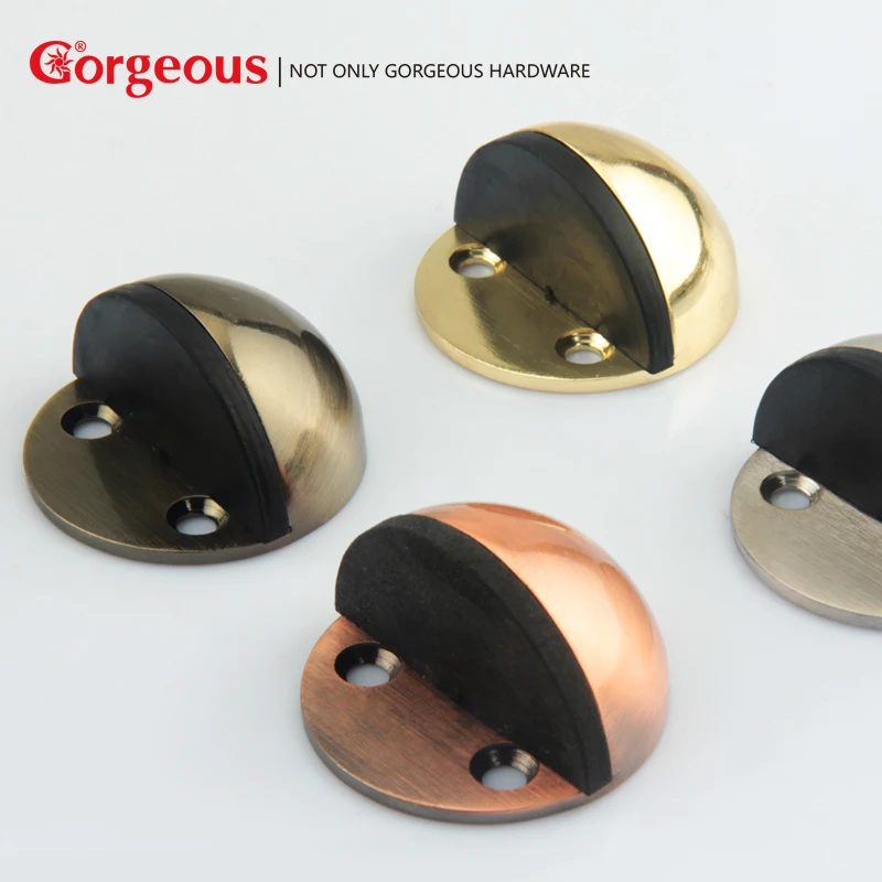 Gorgeous rubber door stopper double hole silicone floor bumper hardware accessories | Обустройство дома