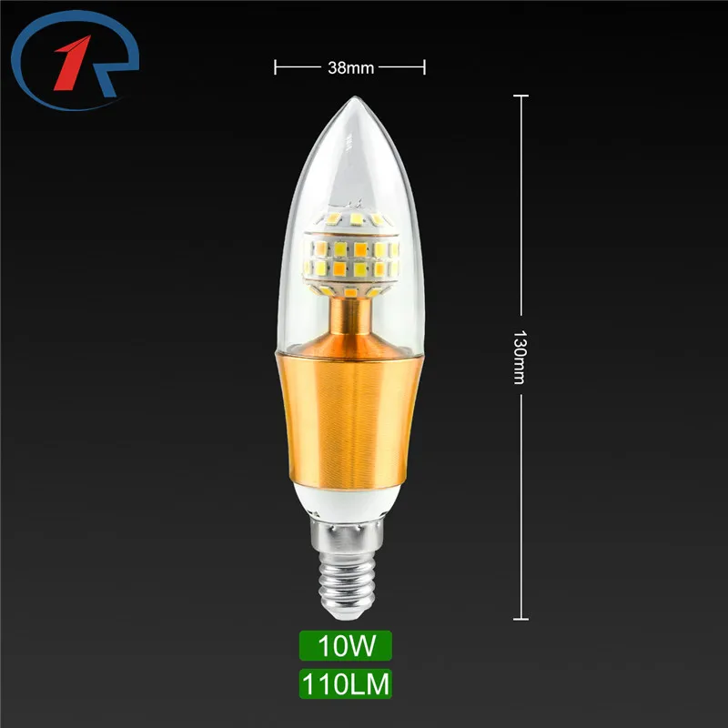 ZjRight E14 светодиодная энергосберегающая лампа 6 Вт 8 10 AC65-260V освещение для интерьера